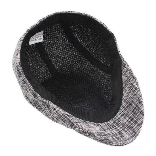 Men Women Winter Cotton Painter Beret Hat Outdoor Warm Striped Gatsby Newsboy Hunting Caps