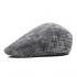 Men Women Winter Cotton Painter Beret Hat Outdoor Warm Striped Gatsby Newsboy Hunting Caps