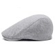 Men Women Winter Cotton Plain Flat Hat Outdoor Casual Warm Beret Hats