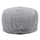 Men Women Winter Cotton Plain Flat Hat Outdoor Casual Warm Beret Hats