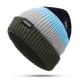 Men Women Winter Double Knit Striped Multicolor Knitted Hat Beanie Cap