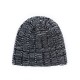 Men Women Winter Double Layers Earmuffs Knit Beanie Cap Classic Slouch Skullcap Hat