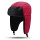 Men Women Winter Embroidered Detachable Breathable Facemask Trapper Hat Riding Multipurpose Headgear