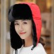 Men Women Winter Embroidered Detachable Breathable Facemask Trapper Hat Riding Multipurpose Headgear