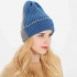 Men Women Winter Flexible Earmuffs Knit Beanie Hat Outdoor Warm Ski Slouchy Caps