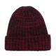 Men Women Winter Mixed Color Earmuffs Knit Plush Beanie Hat Outdoor Ski Skull Cap