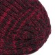 Men Women Winter Mixed Color Earmuffs Knit Plush Beanie Hat Outdoor Ski Skull Cap