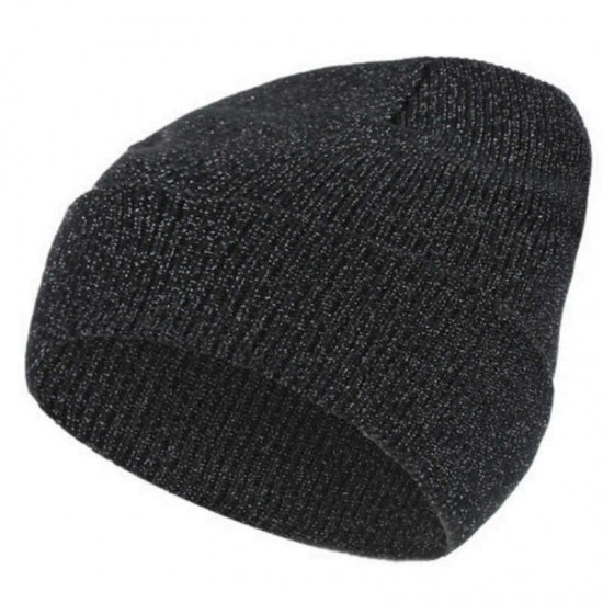 Men Women Winter Ski Crimping Earmuffs Knit Hat Outdoor Thick Beanie Cap