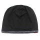 Men Women Winter Vintage Double Layers Earmuffs Beanie Hats Outdoor Slouch Skull Cap