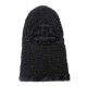 Men Women Winter Warm Corduroy Plush Thicken Knit Baseball Hat with Scarf Ski Peaked Caps