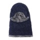 Men Women Winter Warm Corduroy Plush Thicken Knit Baseball Hat with Scarf Ski Peaked Caps