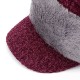 Men Women Winter Warm Corduroy Plush Thicken Knit Baseball Hat with Scarf Ski Peaked Caps