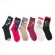 Mens Abstract Painting Socks Breathable Deodorization Sport Tube Socks