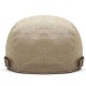 Mens Casual Cotton Double-breasted Beret Hat Outdoor Adjustable Painter Cabbie Newsboy Caps