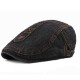 Mens Casual Washed Cotton Beret Hat Outdoor Adjustable Painter Cabbie Newsboy Caps