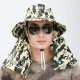 Mens Cotton Face Protection Bucket Hat Outdoor Fishing Hat With String Climbing Mesh Breathable Sunshade Cap