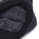 Mens Crimped Winter Plus Velvet Warm Slouchy Knit Beanie Hat Casual Plus Size Earmuffs Skull Cap