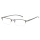 Mens Metal Blue Light Blocking Computer Glasses Business Aluminum Half Frame Glasses Goggles