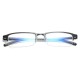 Mens Metal Blue Light Blocking Computer Glasses Business Aluminum Half Frame Glasses Goggles