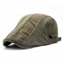 Mens Summer Adjustable Painter Beret Hat Outdoor Solid Visor Ivy Newsboy Cabbie Flat Top Caps