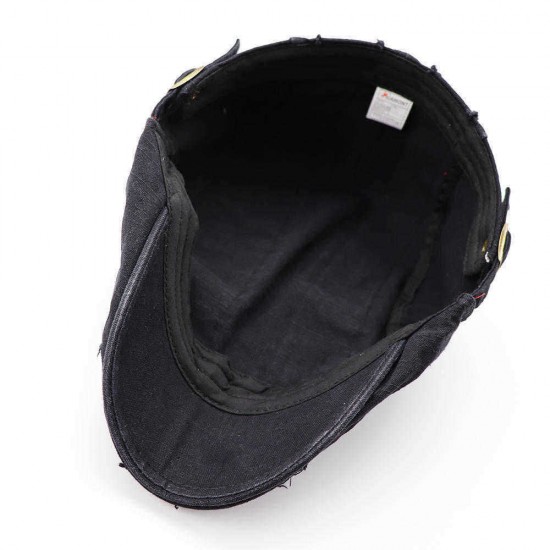 Mens Summer Adjustable Painter Beret Hat Outdoor Solid Visor Ivy Newsboy Cabbie Flat Top Caps