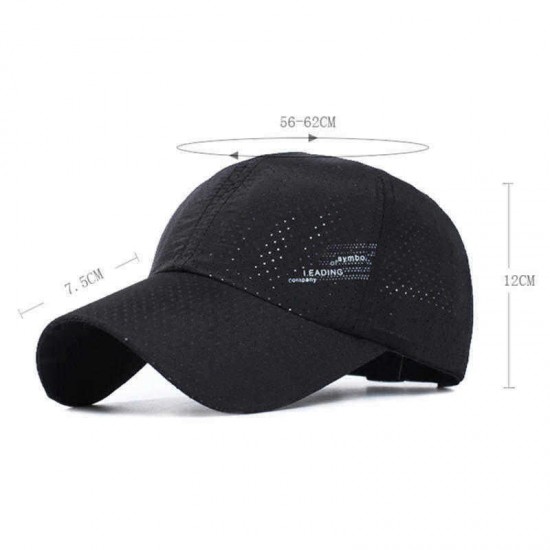 Mens Summer Mesh Strapback Dad Hats Sport Snapback Quick Dry Baseball Caps