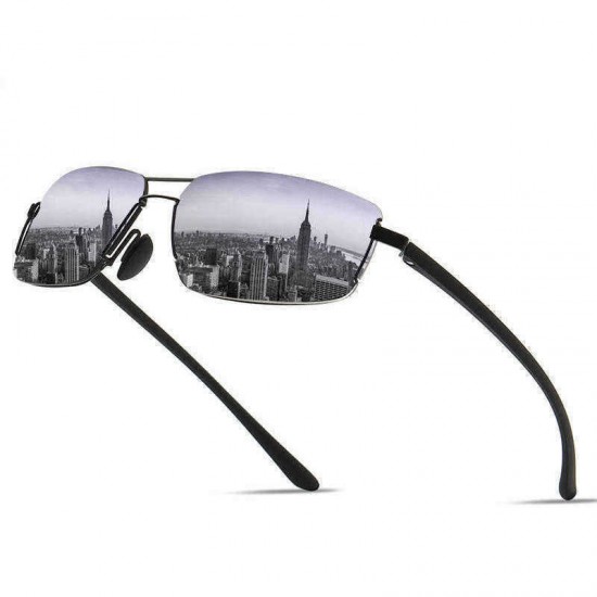 Mens Summer Outdoor UV400 Non-Polarized Frameless Sunglasses Driving Mirrored Glasses Eyewear