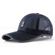 Men's Sunshade Casual Mesh Cap Thin Breathable Baseball Cap Summer Outdoor Fishing Long Sun Hat