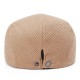 Men's Thickened Warm Fleece Lining Vintage Peaked Cap Gentlemen Forward Cap