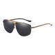 Mens Trendy Metal Polarized Sunglasses Anti-UV Mirror Rivet Decorative Goggles for Driving