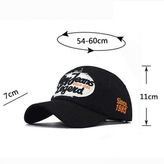 Mens Unisex Letter Embroidered Baseball Hat Sunscreen Adjustable Personalitity Peaked Cap