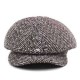 Mens Unisex Vintage Cotton Octagonal Cap Winter Stripe Gentleman Newsboy Beret Hat