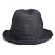 Mens Vintage Cotton Linen Crimping Jazz Hat Bucket Hat Beach Cap Travel Breathable Sun Hat