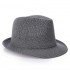 Mens Vintage Crimping Polyester Short Brim Jazz Hat Bucket Hat Beach Cap Travel Breathable Sun Cap