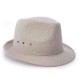 Mens Vintage Crimping Polyester Short Brim Jazz Hat Bucket Hat Beach Cap Travel Breathable Sun Cap