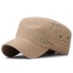 Mens Washed Cotton Copper standard Flat Hat Outdoor Sunscreen Military Army Peaked Dad Cap