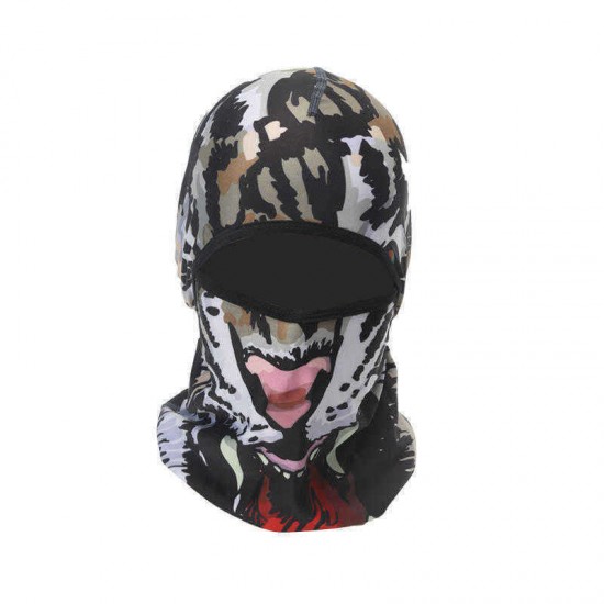 Mens Winter Animal Windproof Sweat Wicking Riding Mask Outdoor Neck Protector Face Mask Cap