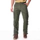 Mens Winter Polar Fleece Lined Cargo Pants Multi Pocket Loose Thick Warm Trousers