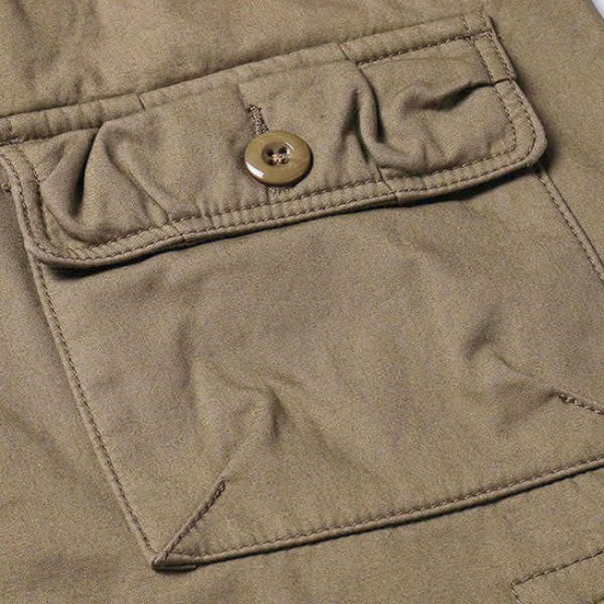 Mens Winter Polar Fleece Lined Cargo Pants Multi Pocket Loose Thick Warm Trousers