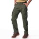 Mens Winter Polar Fleece Lined Cargo Pants Multi Pocket Loose Thick Warm Trousers