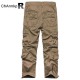 Mens Winter Polar Fleece Lined Cargo Pants Multi Pocket Loose Thick Warm Trousers