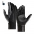 Mens Winter Riding Waterproof Touch Screen Gloves Outdoor Plus Velvet Non-slip Full Finger Glove