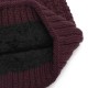 Mens Winter Ski Thicken Plush Earmuffs Knit Beanie Cap Windproof Skullcap