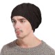 Mens Winter Warm Cotton Knitted Beanie Causal Thickening Windproof Caps Outdoor Stretchable Hats