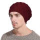 Mens Winter Warm Cotton Knitted Beanie Causal Thickening Windproof Caps Outdoor Stretchable Hats