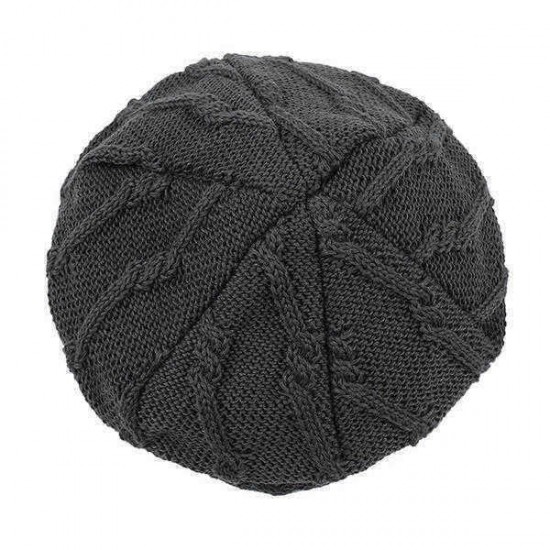 Mens Winter Warm Cotton Knitted Beanie Causal Thickening Windproof Caps Outdoor Stretchable Hats