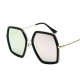 Men's Woman's Multicolor Square Frame Sunglasses Metal Frame Sunglasses