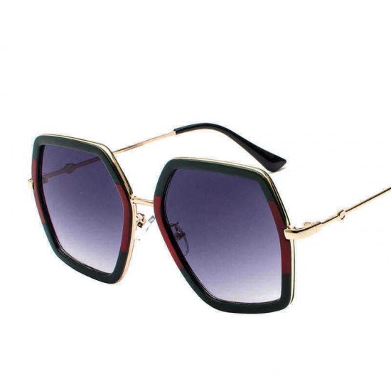 Men's Woman's Multicolor Square Frame Sunglasses Metal Frame Sunglasses