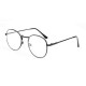 Mens Women Lightweight Round Frame Fake Glasses Outdoor Decoration Non Reading Glasses