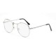 Mens Women Lightweight Round Frame Fake Glasses Outdoor Decoration Non Reading Glasses